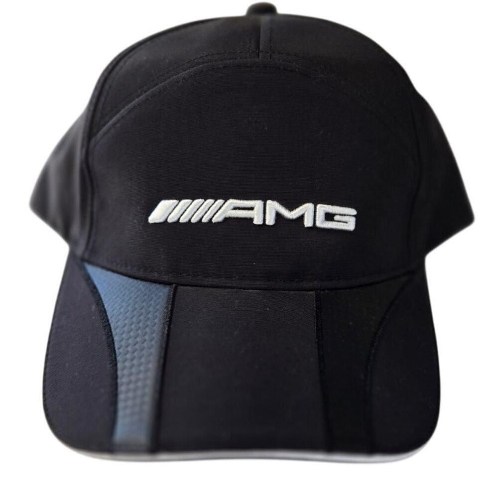 Authentic Mercedes‑Benz AMG Cap Black Carbon Brim AMG Adjustable Strapback OSFA